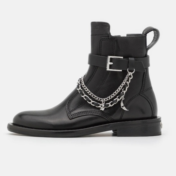 ZADIC&VOLTAIRE New in Box Laureen High Lambskin Leather ancle Boots. - Picture 5 of 11